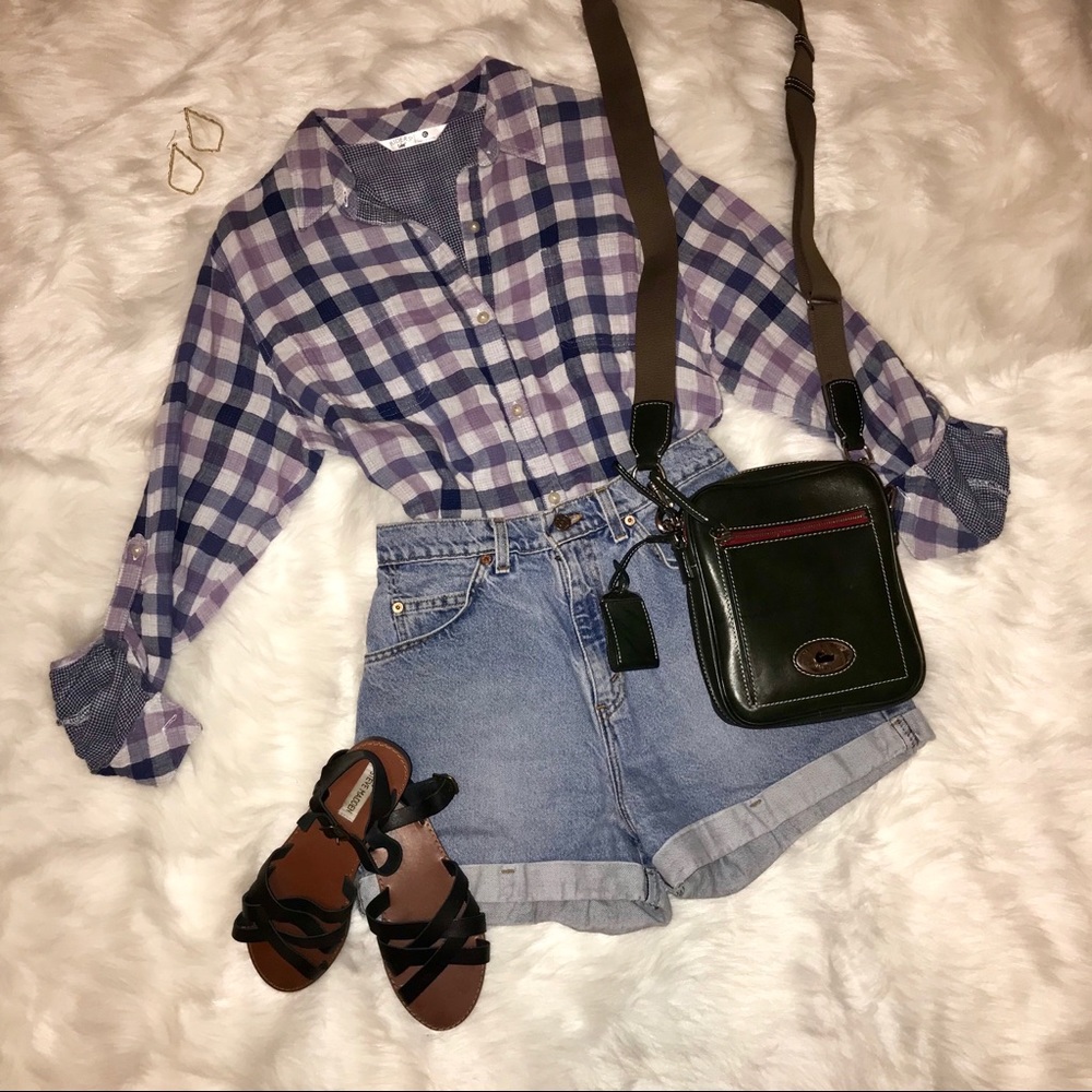 Gray/Navy/Purple Lee Button-down